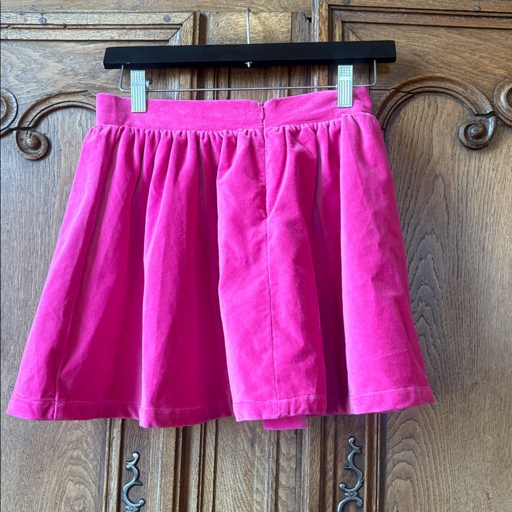 LuLu BeBe Girls Velvet Party Skirt - Pink - Picture 7 of 9